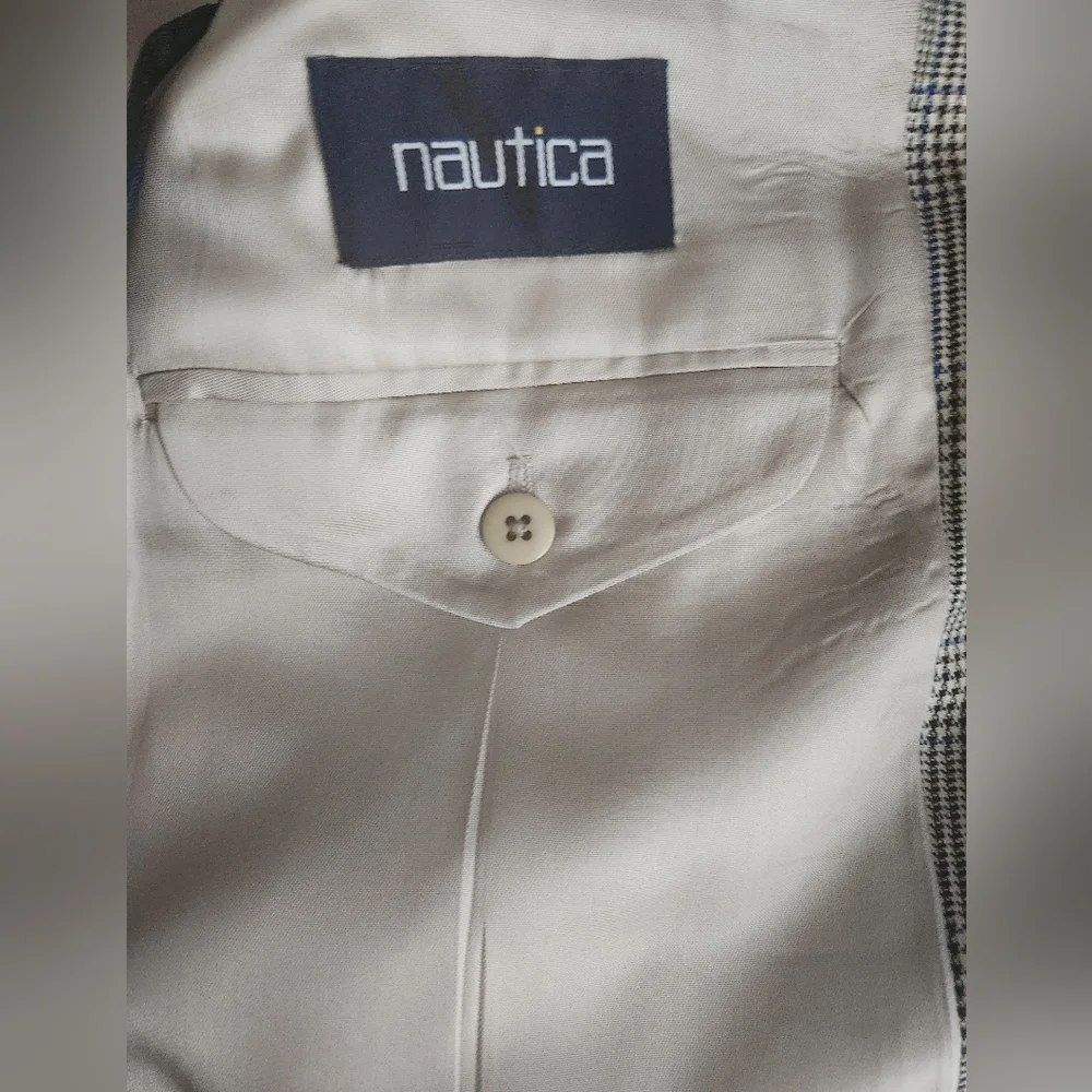 Men's Nautica 42L Houndstooth Suit‎ Jacket